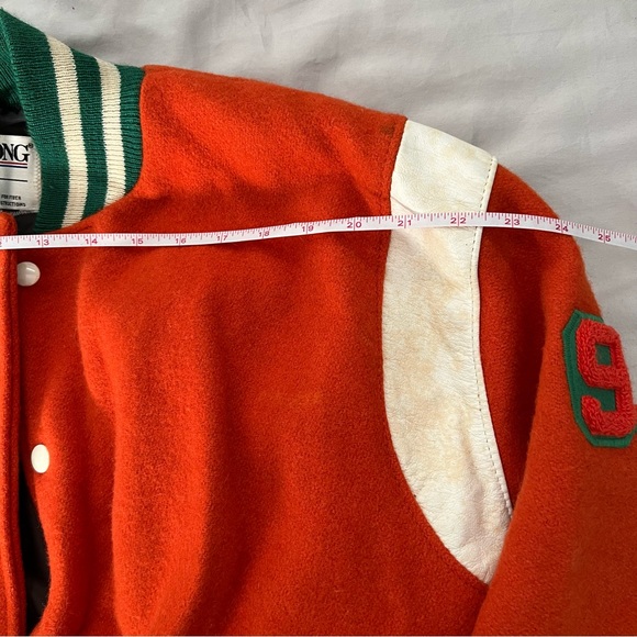 Genuine Original 90s Vintage Wool High School Varsity Style Warhawks Jacket - Picture 4 of 7